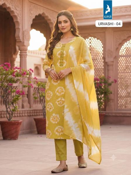 Kaya urvashi 3pcs kurti wholesale catalog